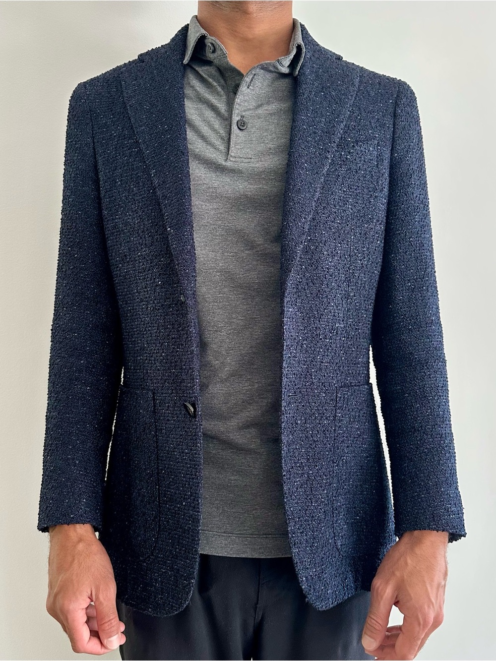 Suitsupply Navy Textured Sport Coat